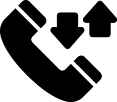 Phone Calls Outline Svg File, Free Vectors File